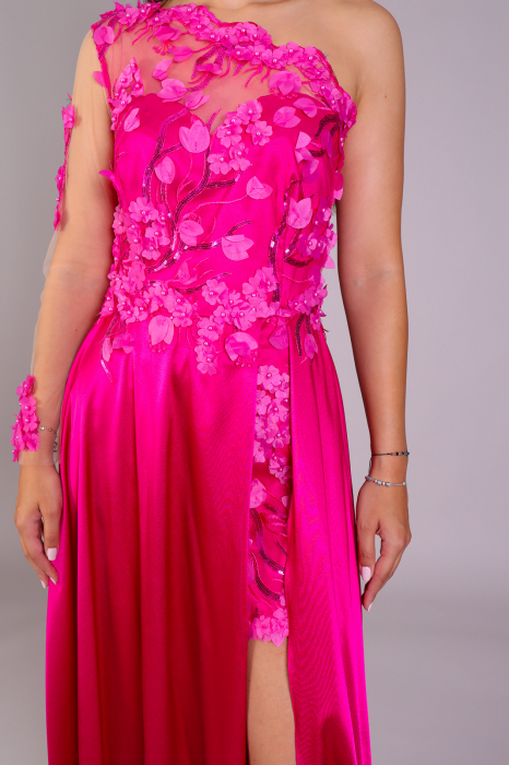 Rochie PAMELA Lunga cu Dantela 3D, Engros [4]