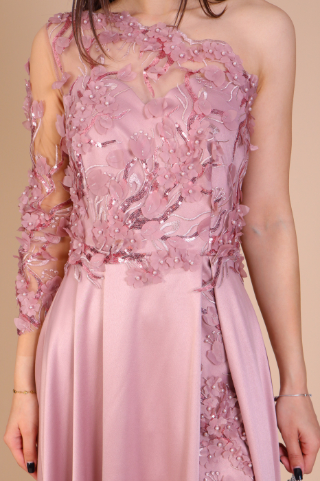 Rochie PAMELA Lunga cu Dantela 3D, Engros [4]