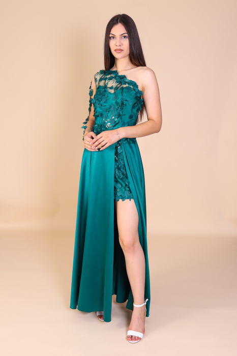 Rochie PAMELA Lunga cu Dantela 3D, Engros [1]