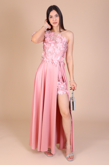 Rochie PAMELA Lunga cu Dantela 3D, Engros [1]