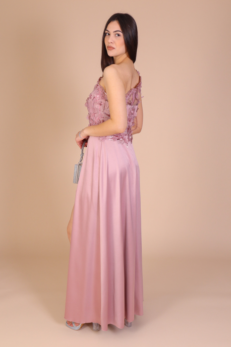 Rochie PAMELA Lunga cu Dantela 3D, Engros [3]