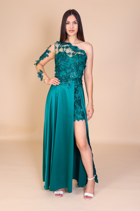 Rochie PAMELA Lunga cu Dantela 3D, Engros [2]