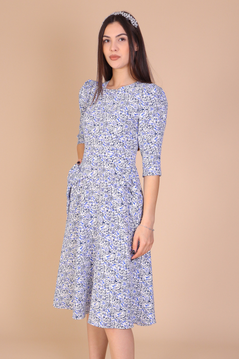 Rochie QUINN cu Fundite pe Buzunare, Engros [2]