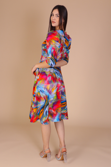 Rochie QUINN cu Fundite pe Buzunare, Engros [2]