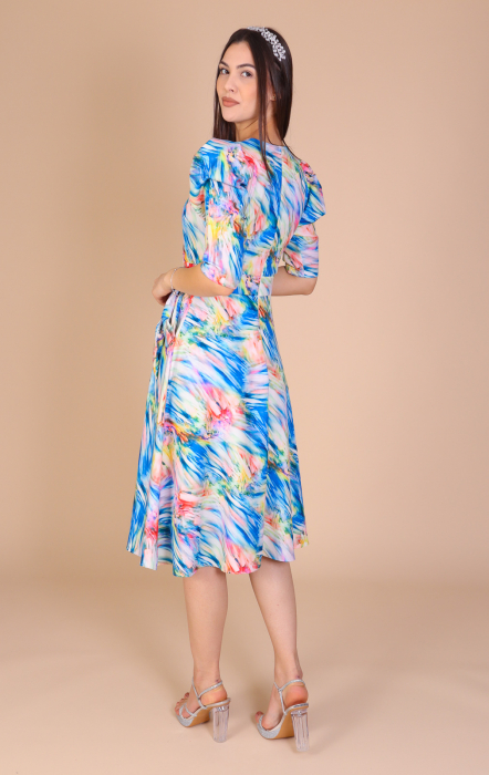 Rochie QUINN cu Fundite pe Buzunare, Engros [2]