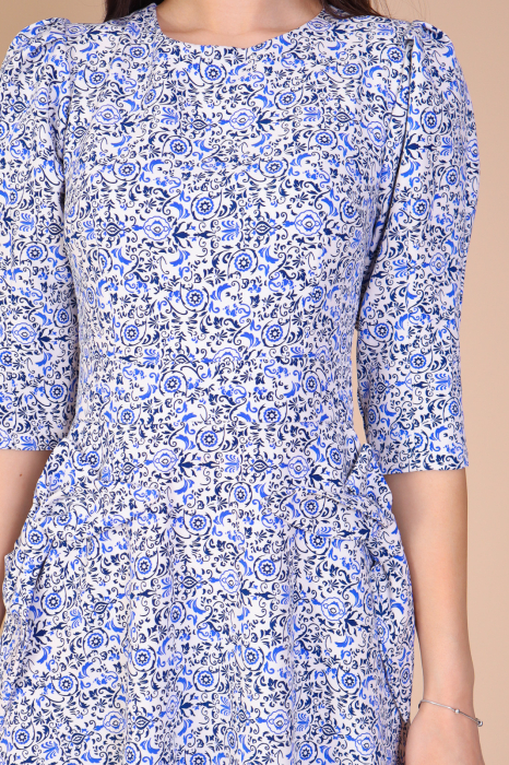 Rochie QUINN cu Fundite pe Buzunare, Engros [4]