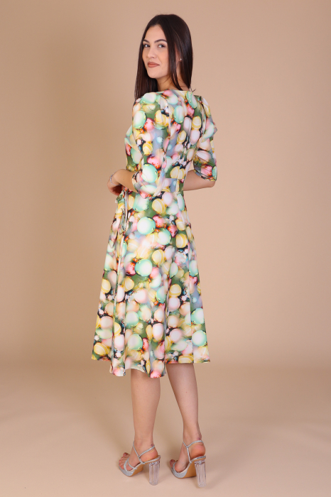 Rochie QUINN cu Fundite pe Buzunare, Engros [3]