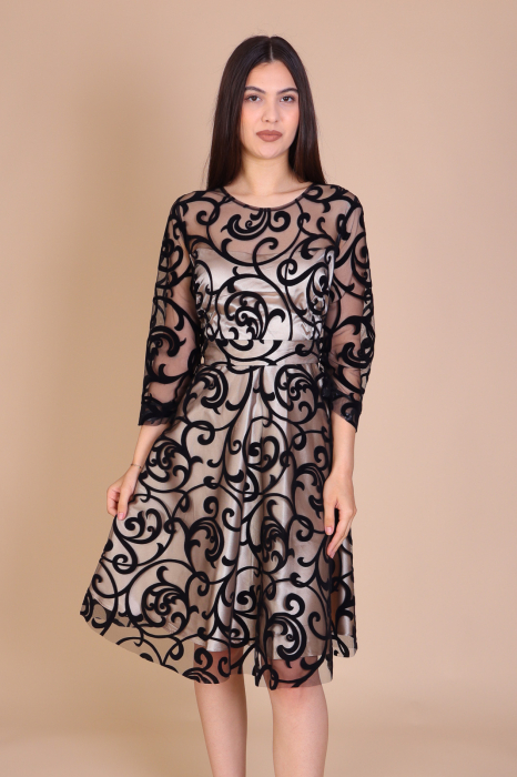 Rochie LONDON din Jerse si Satin [2]