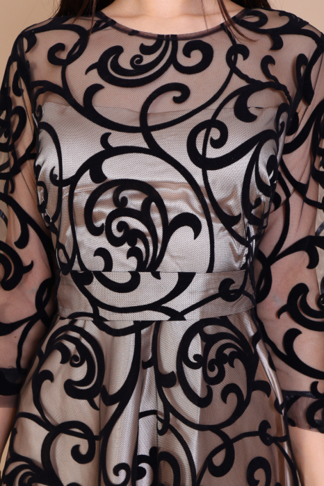 Rochie LONDON din Jerse si Satin [3]