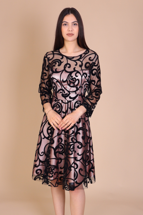 Rochie LONDON din Jerse si Satin [2]