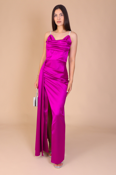 Rochie TEO din Tafta, cu Bretele, Engros [2]