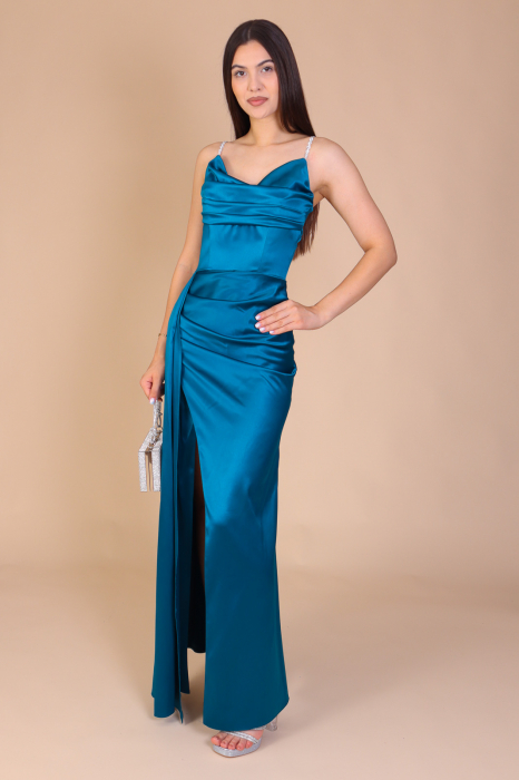 Rochie TEO din Tafta, cu Bretele, Engros [2]