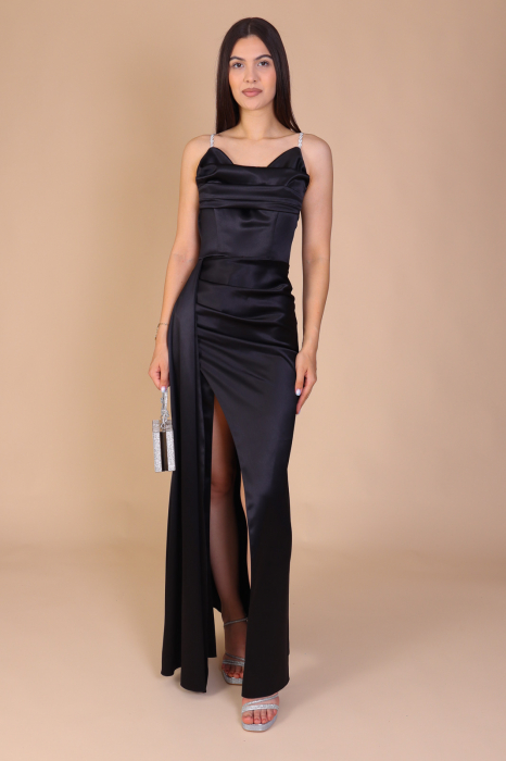 Rochie TEO din Tafta, cu Bretele, Engros [2]