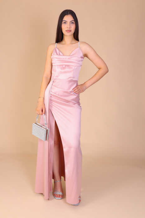 Rochie TEO din Tafta, cu Bretele, Engros [2]