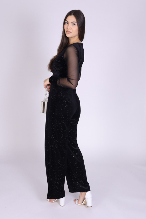 Salopeta ADELA din catifea cu strasuri [3]