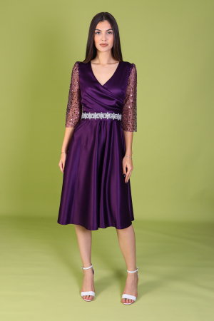 Rochie ADRIA cu Maneci din Paiete, Engros [1]