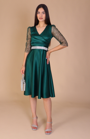 Rochii de Ocazie - Rochie ADRIA cu Maneci din Paiete, Engros