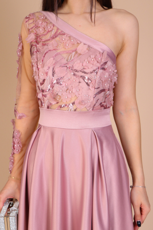 Rochie ALESSIA Lunga, din Tafta si Dantela [3]