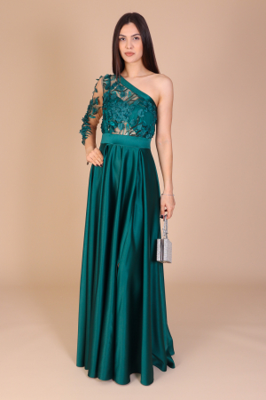 Rochii Lungi - Rochie ALESSIA Lunga, din Tafta si Dantela