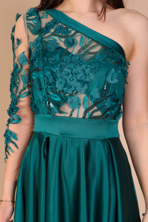 Rochie ALESSIA Lunga, din Tafta si Dantela [3]