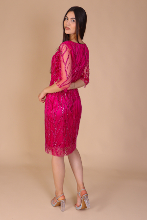 Rochia Ingrid, cu Pietricele din Sticlă și Decolteu [3]