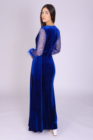 Rochie ALORA Lunga, Eleganta, din Catifea [2]