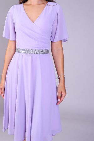 Rochie AMY din voal lila engros [2]