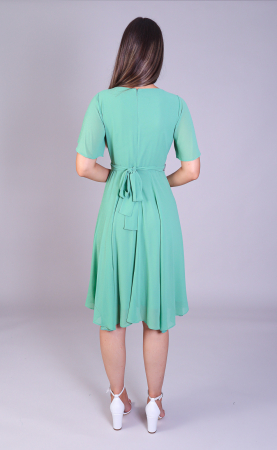 Rochie AMY din voal verde deschis engros [3]
