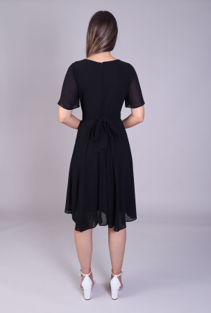Rochie AMY din voal negru engros [4]