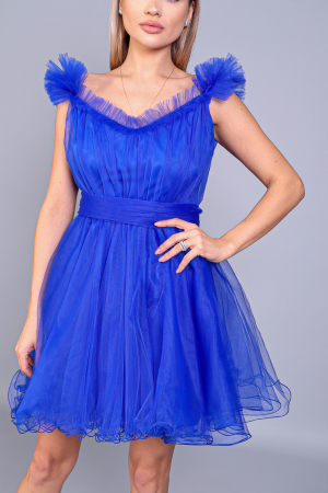 Rochie ANGRO din tul albastra [5]