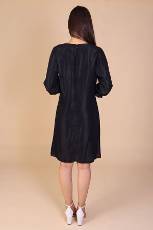 Rochie Dolores Neagra, cu Fir Lurex Engros [3]