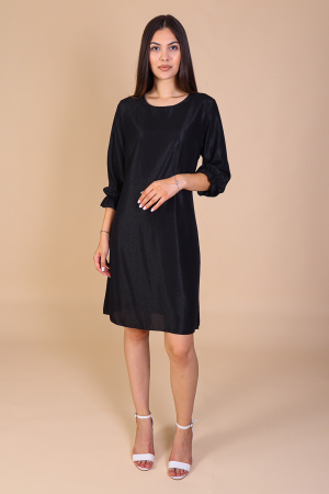 Rochie Dolores Neagra, cu Fir Lurex Engros [0]