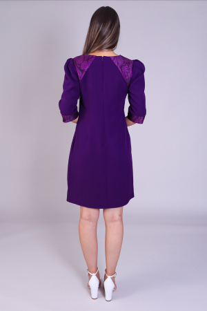 Rochie NATY mov cu platci pe umeri engros [4]