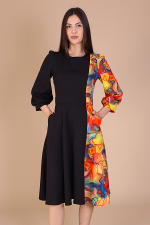 Rochie DASHA Midi, cu Imprimeu, Engros [1]