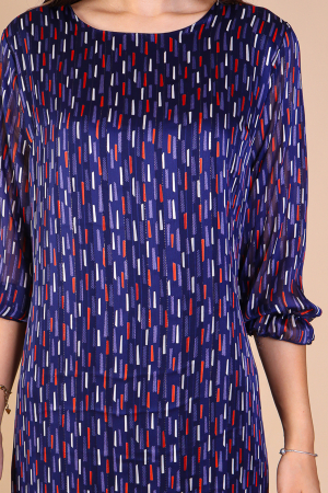 Rochie Dolores Bleumarin, cu Fir Lurex Engros [2]