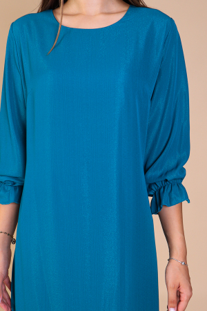 Rochie Dolores Turcoaz, cu Fir Lurex Engros [2]