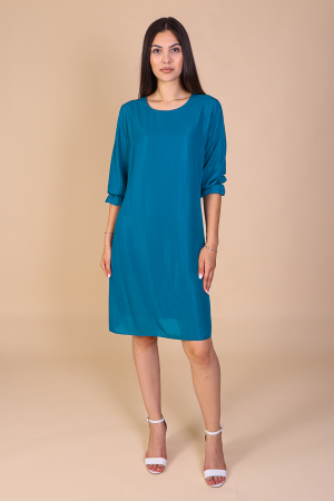 Rochie Dolores Turcoaz, cu Fir Lurex Engros [0]