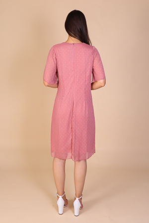 Rochie ELSA Roz din Voal cu Fir Lurex, Engros [4]