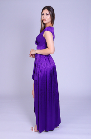 Rochie ENGROS Sabina lunga din tafta mov [1]