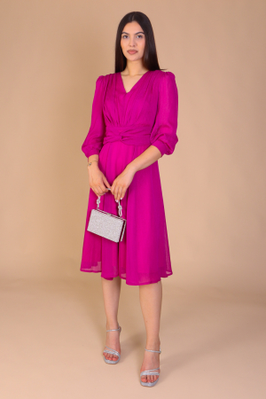 Rochii de Ocazie - Rochie GINA din Voal, cu Fir Argintiu