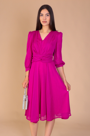 Rochie GINA din Voal, cu Fir Argintiu [1]