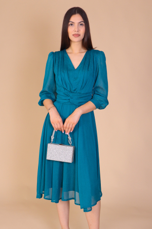 Rochie GINA din Voal, cu Fir Argintiu [1]