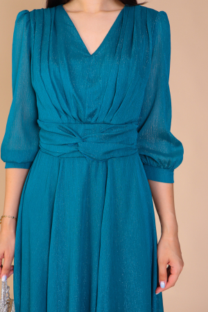 Rochie GINA din Voal, cu Fir Argintiu [3]