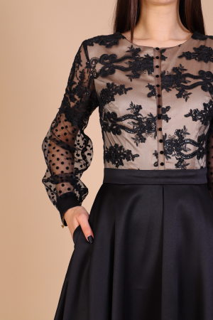 Rochie MARIBEL din Tafta si Dantela – En-Gros | Ella Collection [2]