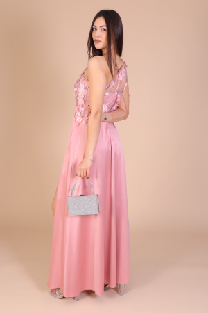 Rochie PAMELA Lunga cu Dantela 3D, Engros [2]