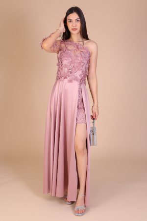 Rochie PAMELA Lunga cu Dantela 3D, Engros [1]