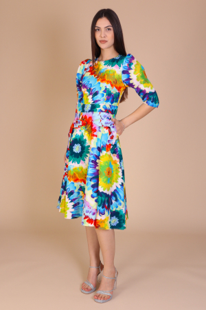 Rochie QUINN cu Fundite pe Buzunare, Engros [1]