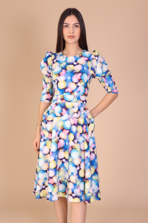 Rochie QUINN cu Fundite pe Buzunare, Engros [1]