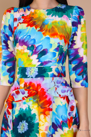 Rochie QUINN cu Fundite pe Buzunare, Engros [3]