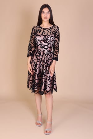 Rochii de Ocazie - Rochie LONDON din Jerse si Satin